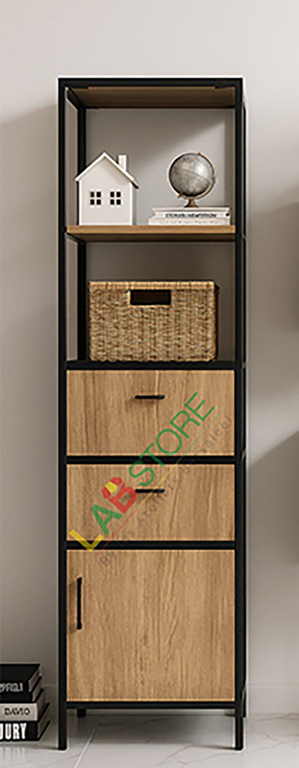 Meuble de rangement décor bois & métal