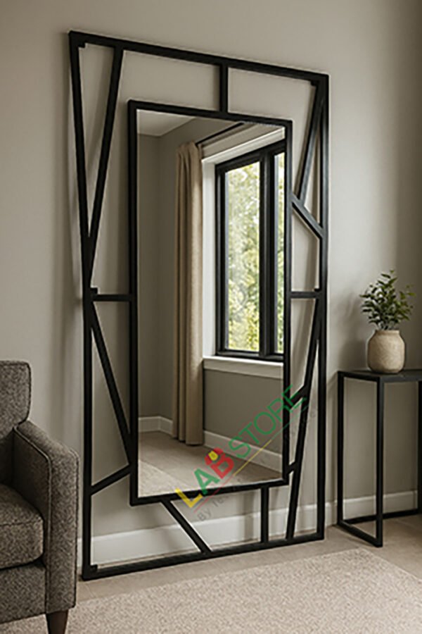Miroir décoratif avec cadre en métal