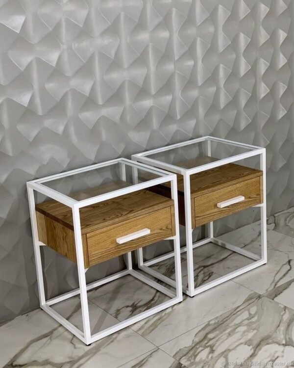 Tables de chevet en bois & métal